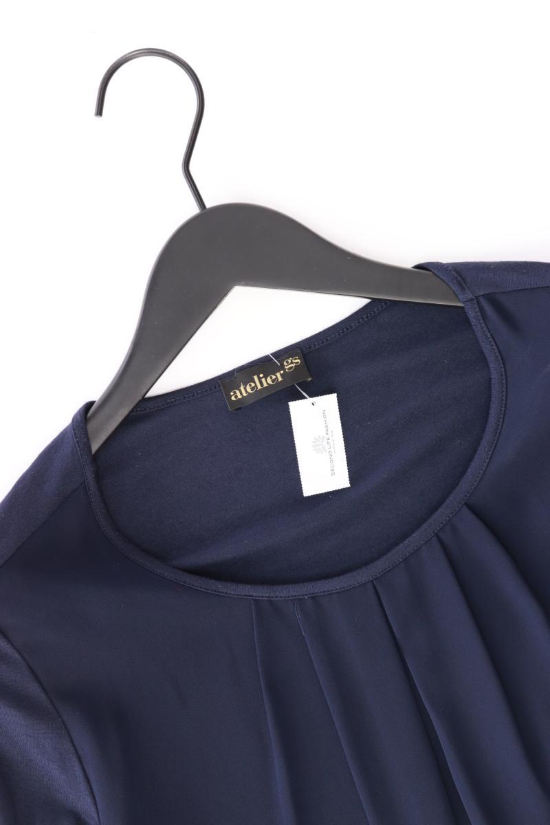 Atelier GS Chiffonbluse Gr. M 3/4 Ärmel blau