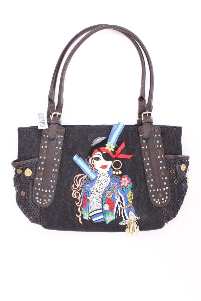 Tosca Blu Henkeltasche neuwertig grau aus Baumwolle