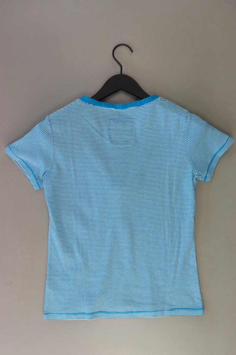 Street One Ringelshirt Gr. 40 gestreift Kurzarm blau aus Baumwolle