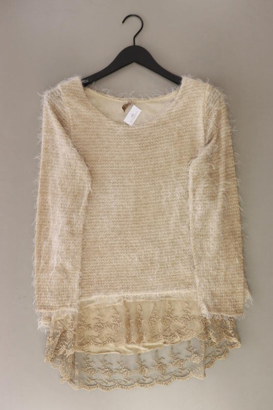 HEIMATLIEBE Grobstrickpullover Gr. 36 creme aus Nylon