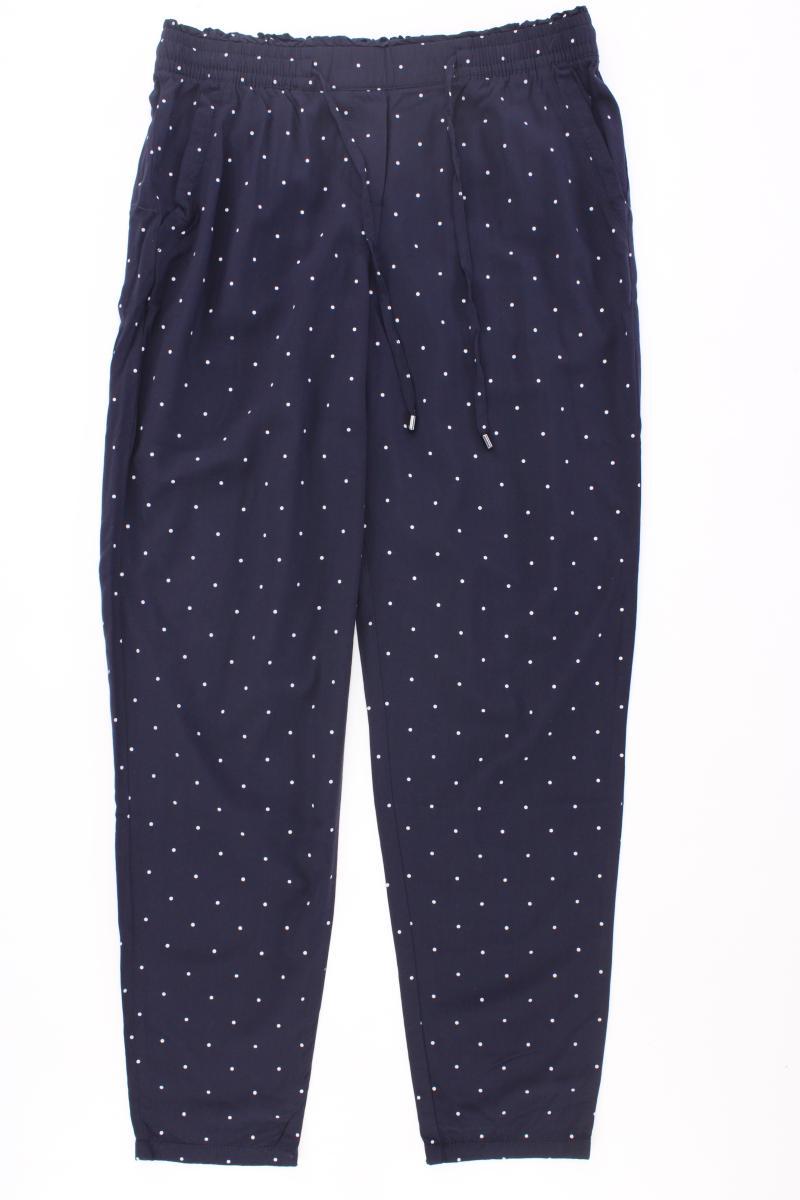 s.Oliver Stoffhose Gr. 36/L32 gepunktet neuwertig blau aus Viskose