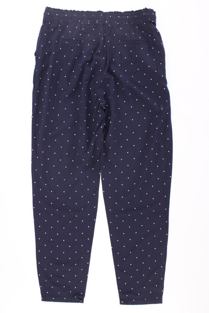 s.Oliver Stoffhose Gr. 36/L32 gepunktet neuwertig blau aus Viskose