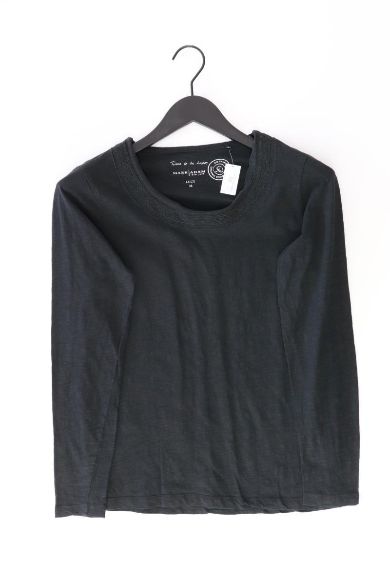 MARK ADAM Longsleeve-Shirt Gr. 38 Langarm schwarz aus Baumwolle