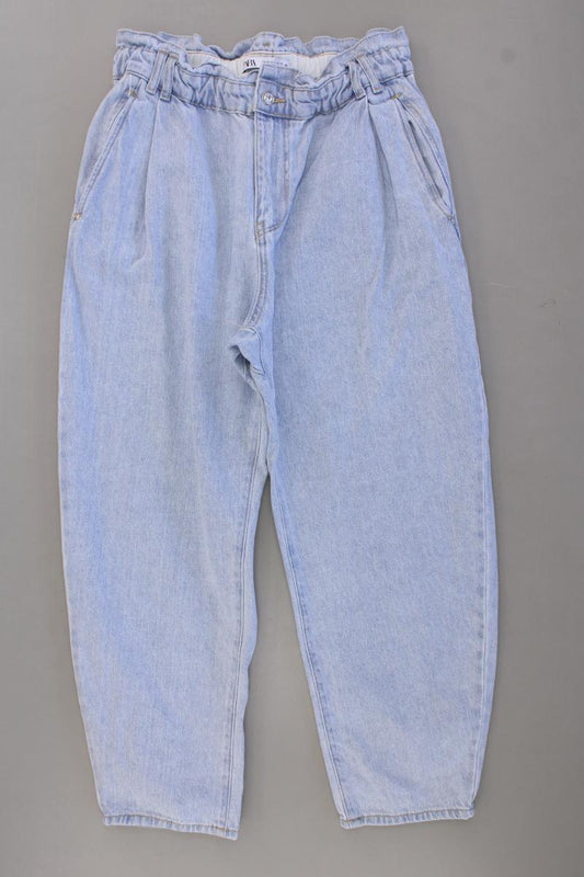 Zara 7/8 Jeans Gr. 42 blau aus Baumwolle