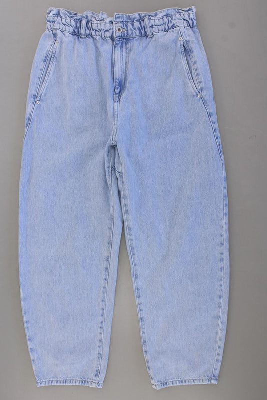 Zara Mom Jeans Gr. 44 blau aus Baumwolle