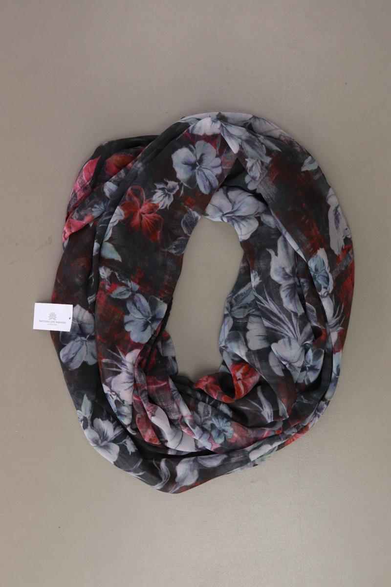 Tuch mit Blumenmuster grau