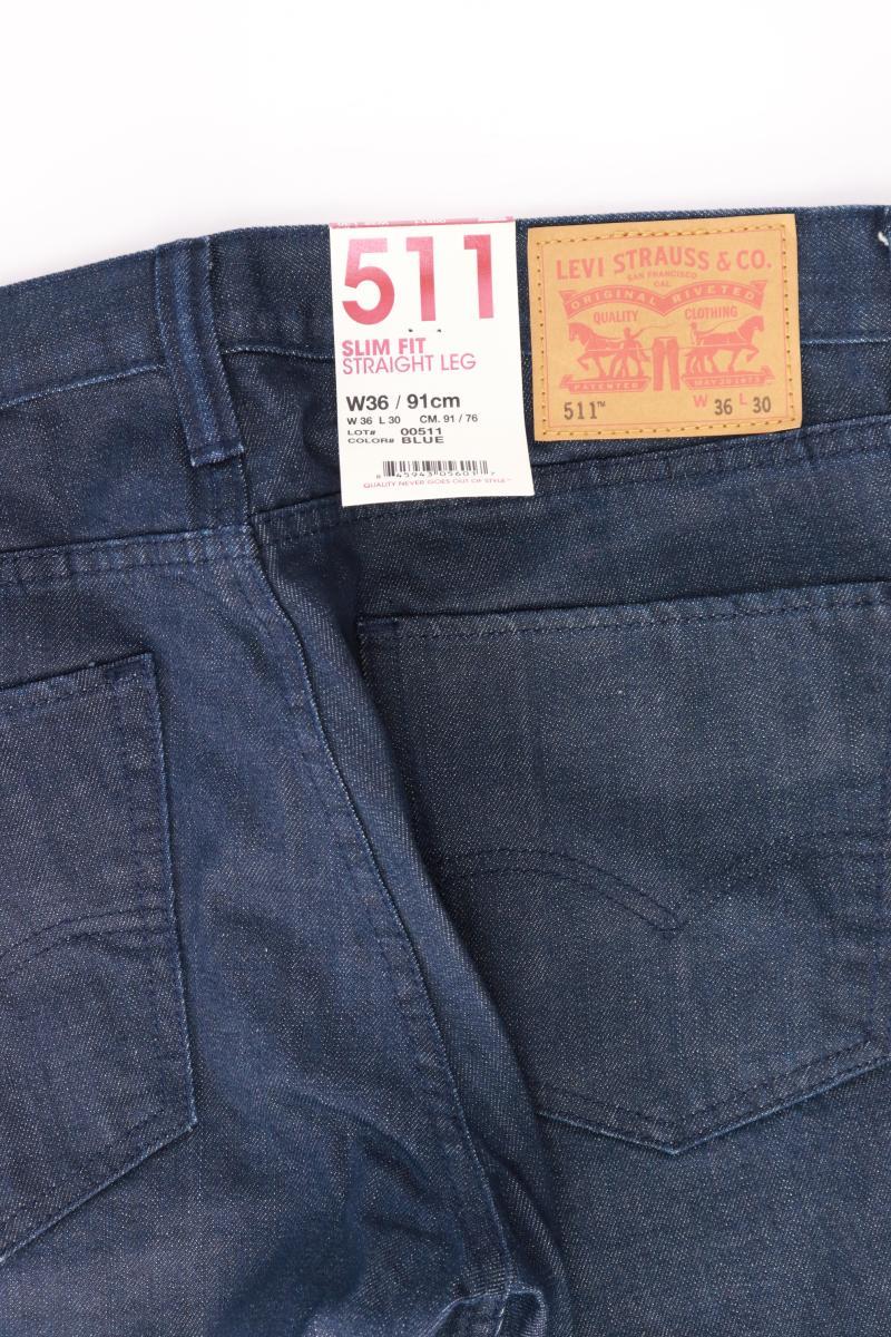 Levi's Straight Jeans für Herren Gr. W36/L30 neu mit Etikett blau aus Baumwolle