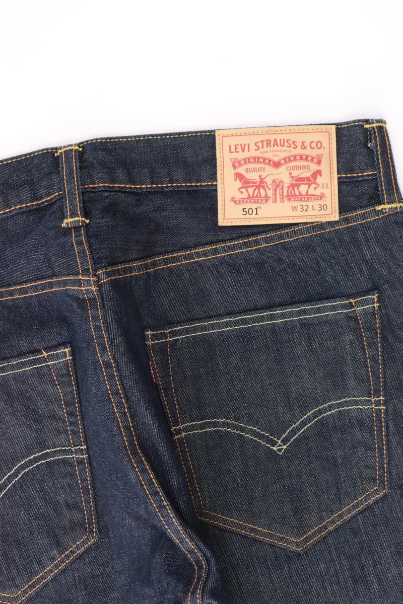 Levi's Straight Jeans für Herren Gr. W32/L30 blau aus Baumwolle