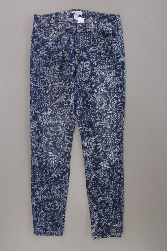 forever 21 Skinny Jeans Gr. W27 mit Blumenmuster blau aus Baumwolle