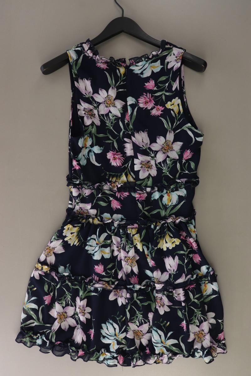 Apricot Midikleid Gr. XS mit Blumenmuster Ärmellos blau aus Polyester