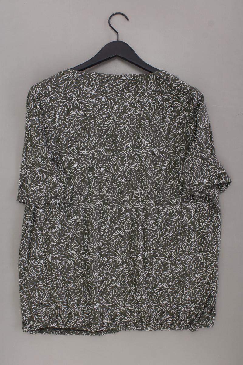 Tom Tailor Printshirt Gr. XXL Kurzarm olivgrün aus Viskose