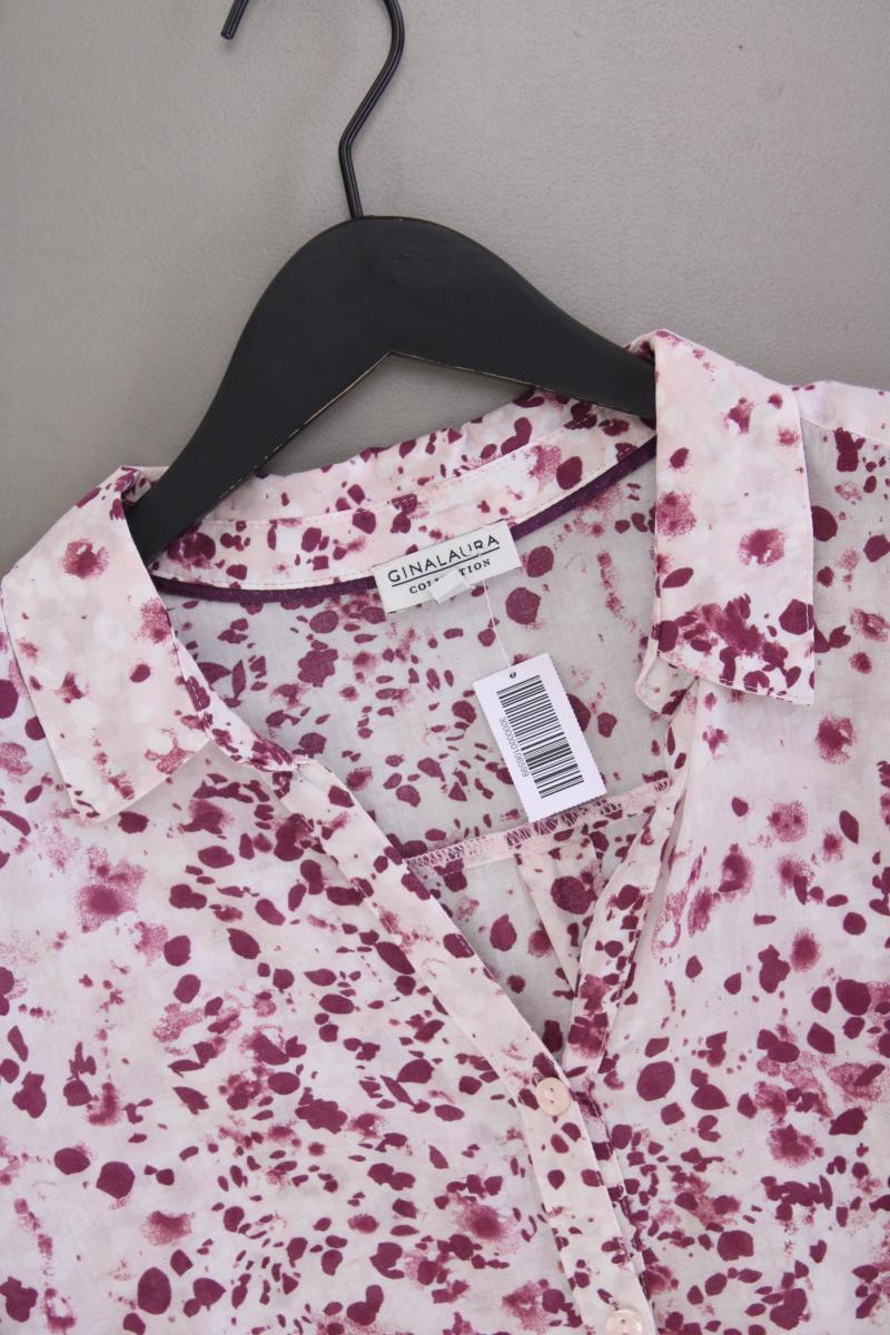 Gina Laura Classic Bluse Gr. XL 3/4 Ärmel lila aus Baumwolle
