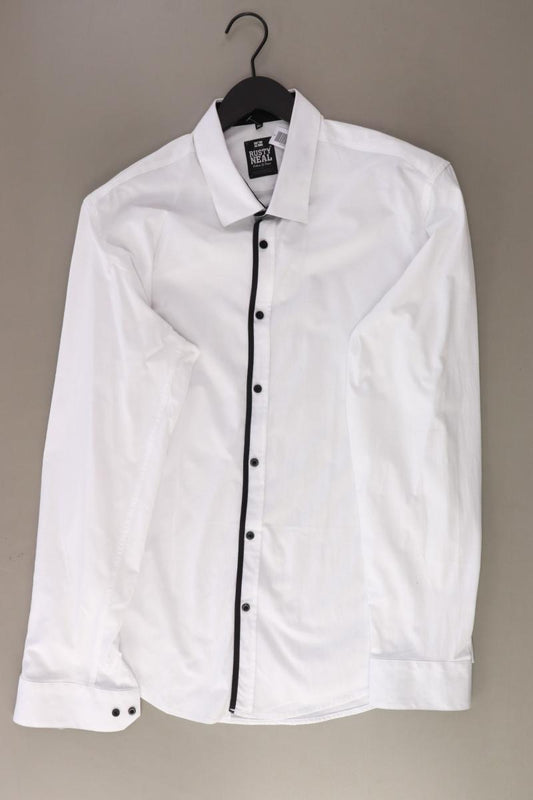 Rusty Neal Langarmhemd für Herren Gr. XL weiß aus Baumwolle