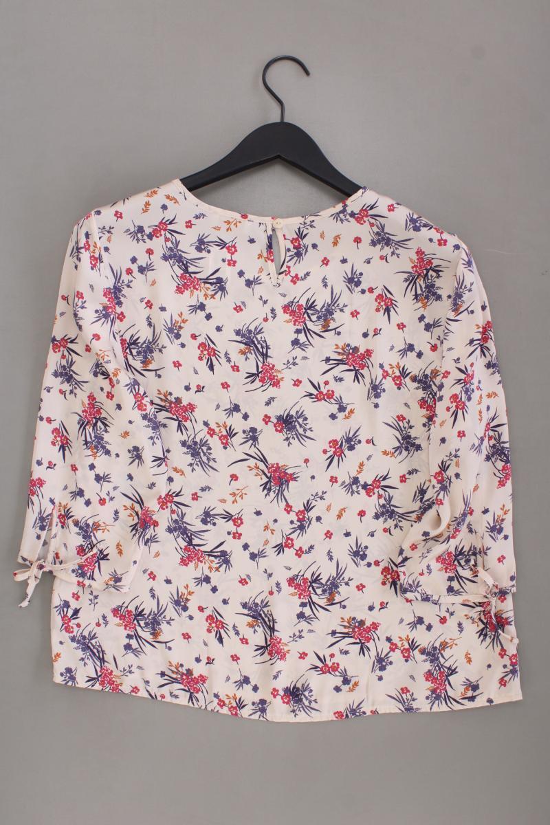 atelier Classic Bluse Gr. Kurzgröße 20 mit Blumenmuster 3/4 Ärmel creme