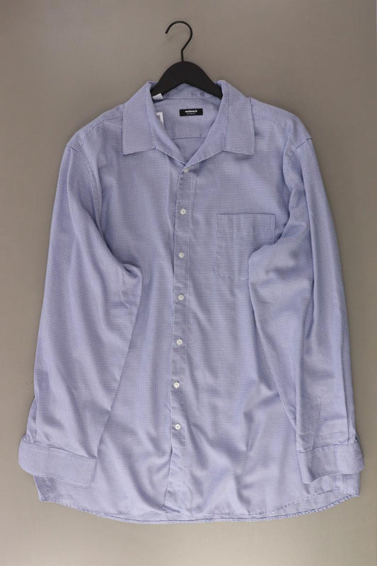 Walbusch Langarmhemd für Herren Gr. Hemdgröße 47/48 blau aus Baumwolle