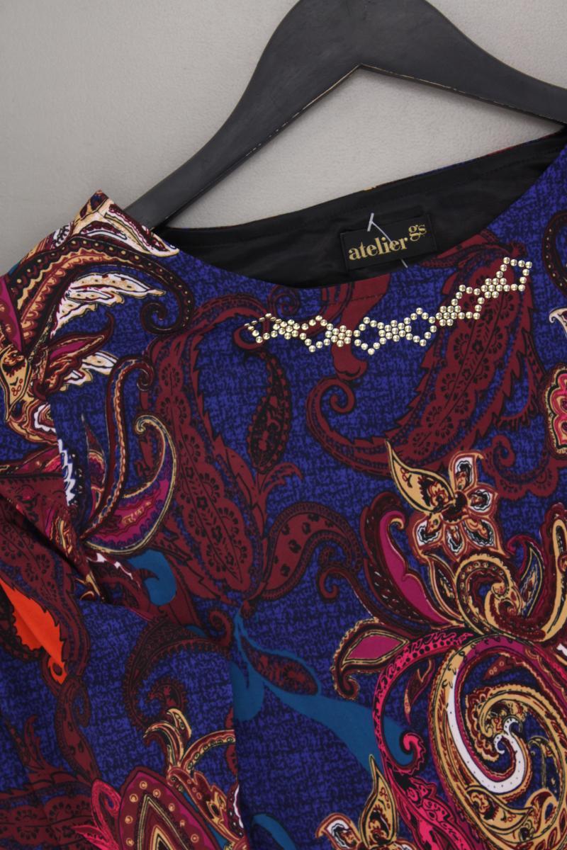 Atelier GS Maxikleid Gr. 38 mit Paisleymuster neuwertig 3/4 Ärmel mehrfarbig