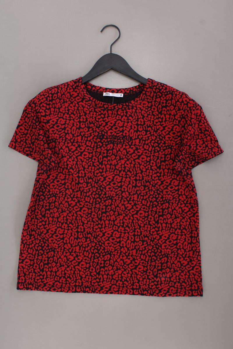 Zara Printshirt Gr. S Kurzarm rot