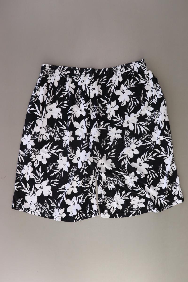 Janet & Joyce Shorts Gr. 44 mit Blumenmuster schwarz aus Viskose