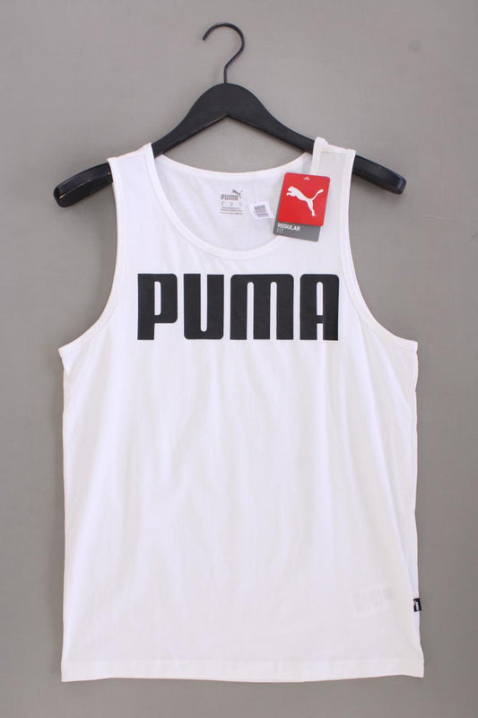 Puma Trägertop für Herren Gr. S neu mit Etikett weiß aus Baumwolle