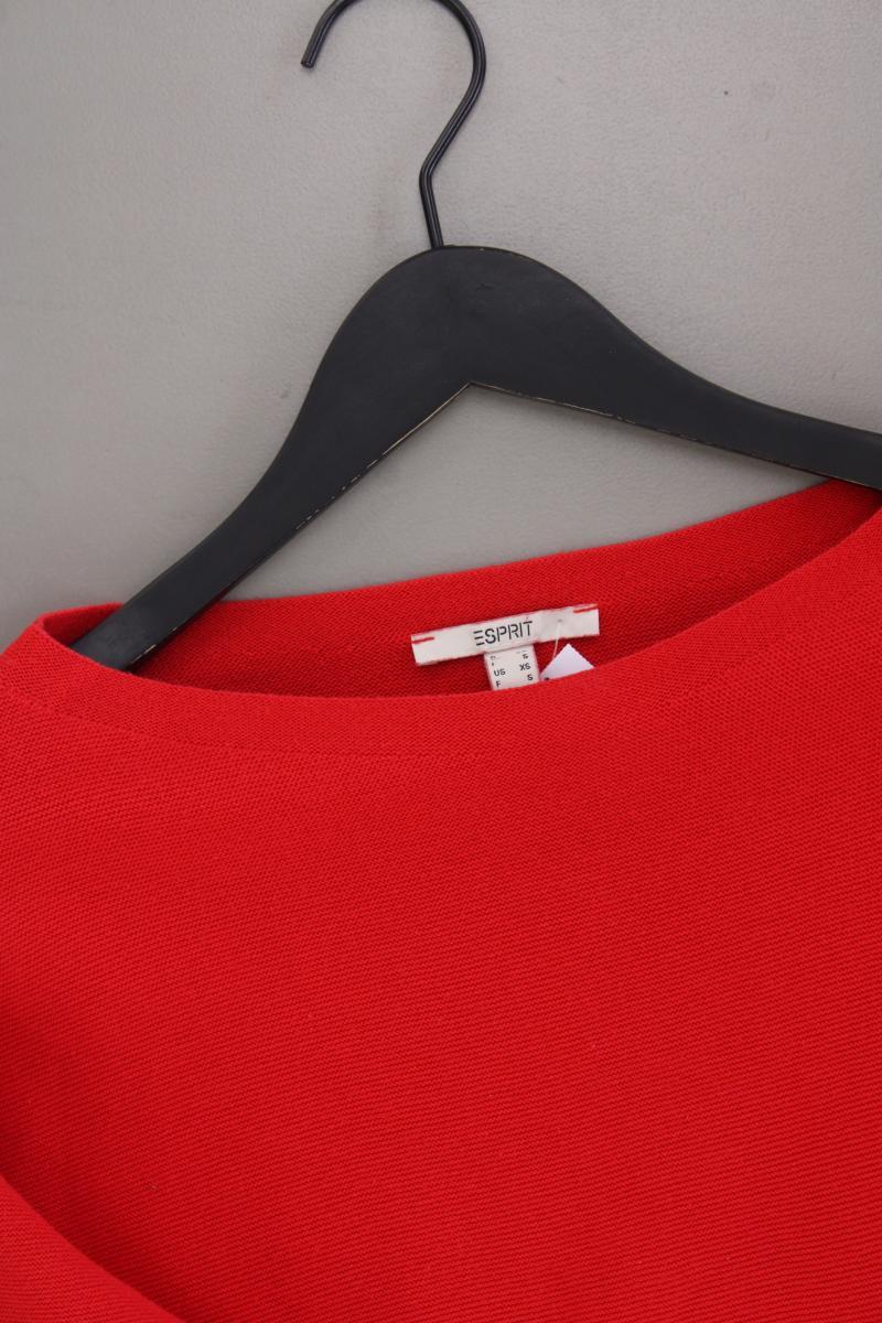 Esprit Feinstrickpullover Gr. XS rot aus Baumwolle