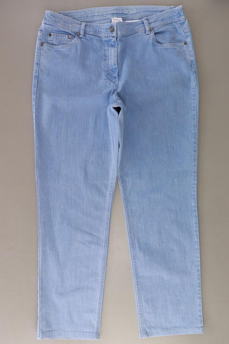 Bonita Straight Jeans Gr. 44 blau aus Baumwolle