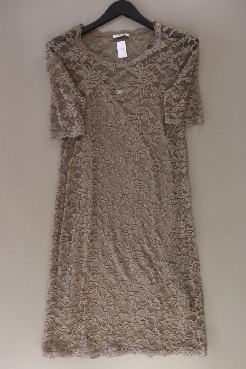 SANI BLU Spitzenkleid Gr. 34 Kurzarm braun aus Viskose