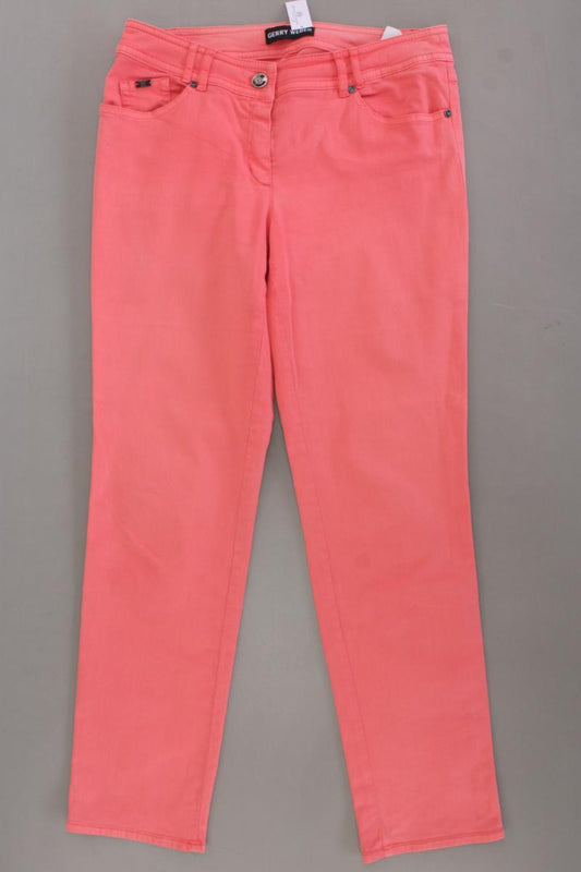 Gerry Weber Hose lachsfarben Gr. 40 pink aus Baumwolle