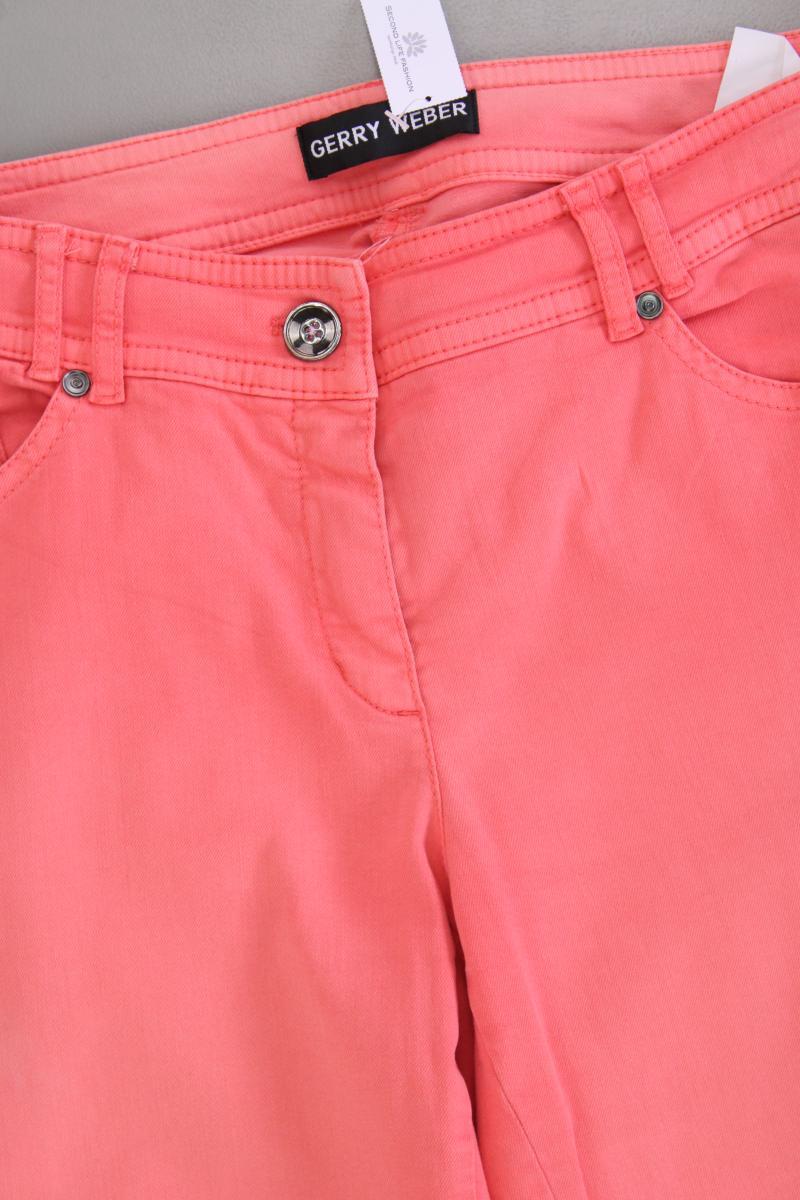 Gerry Weber Hose lachsfarben Gr. 40 pink aus Baumwolle