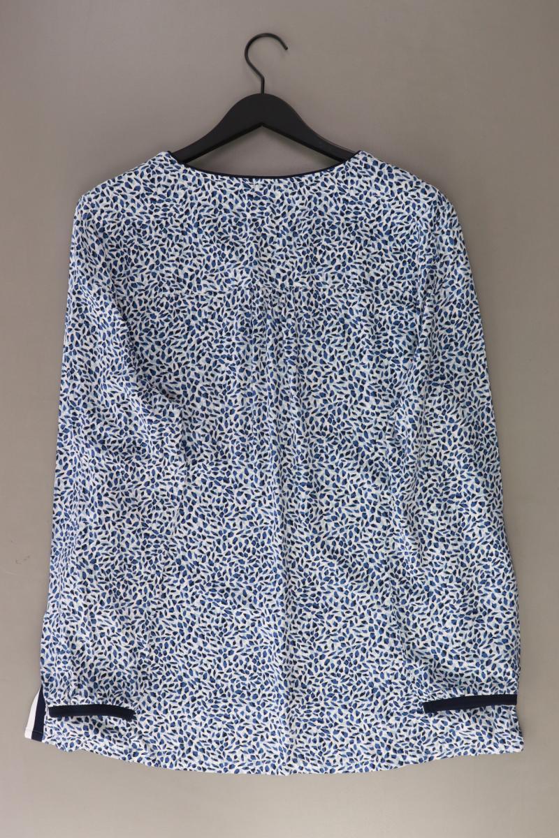 Cecil Langarmbluse Gr. XL blau aus Viskose