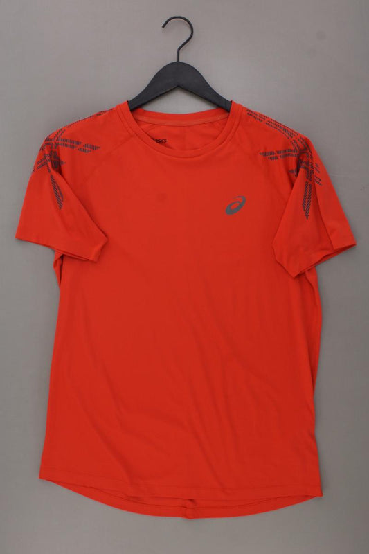 Asics Sportshirt Gr. L Kurzarm orange aus Polyester