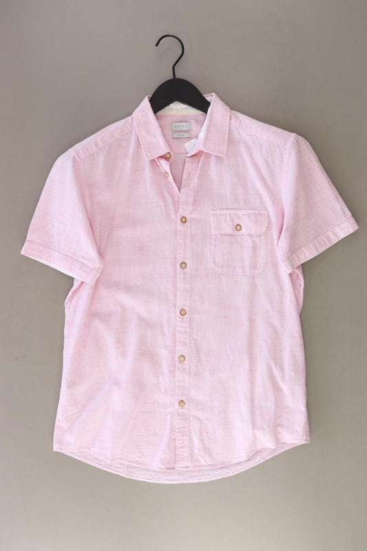 Esprit Kurzarmhemd für Herren Gr. S rosa aus Baumwolle