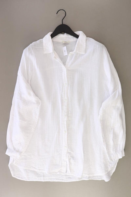 Only Oversize Bluse Gr. XL Langarm weiß aus Baumwolle