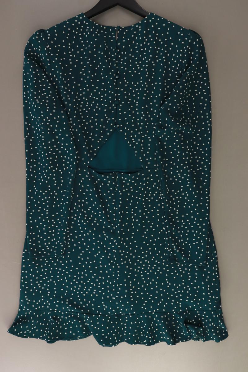 Fashion Union Kleid Gr. 42 gepunktet Langarm grün aus Polyester