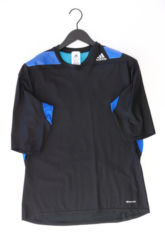 Adidas Sportshirt für Herren Gr. XXXL Kurzarm schwarz aus Polyester