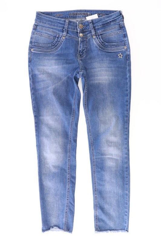 Glücksstern Straight Jeans Gr. W26/L28 blau aus Baumwolle