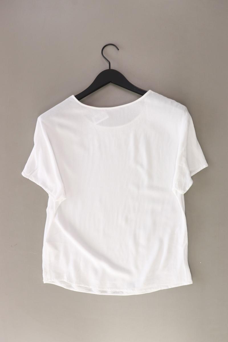 s.Oliver T-Shirt Gr. 36 Kurzarm weiß aus Viskose