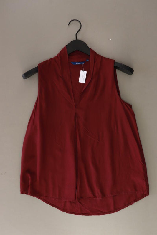 Tom Tailor Ärmellose Bluse Gr. 34 rot aus Viskose