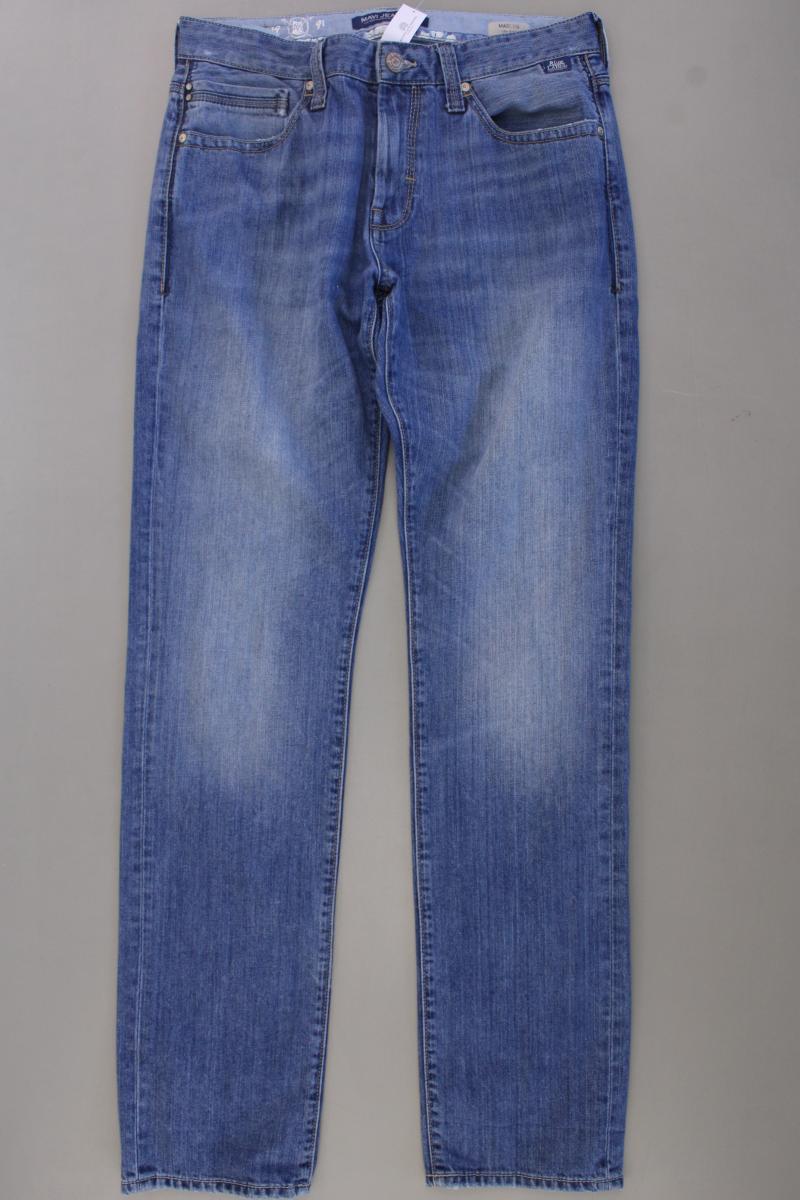 Mavi Slim Jeans für Herren Gr. W32/L36 Modell Marcus blau aus Baumwolle