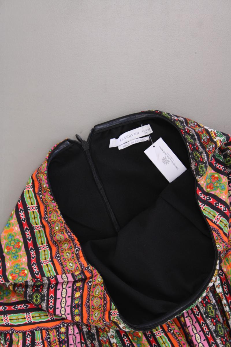 Reserved Bandeaukleid Gr. 34 Ärmellos mehrfarbig aus Polyester