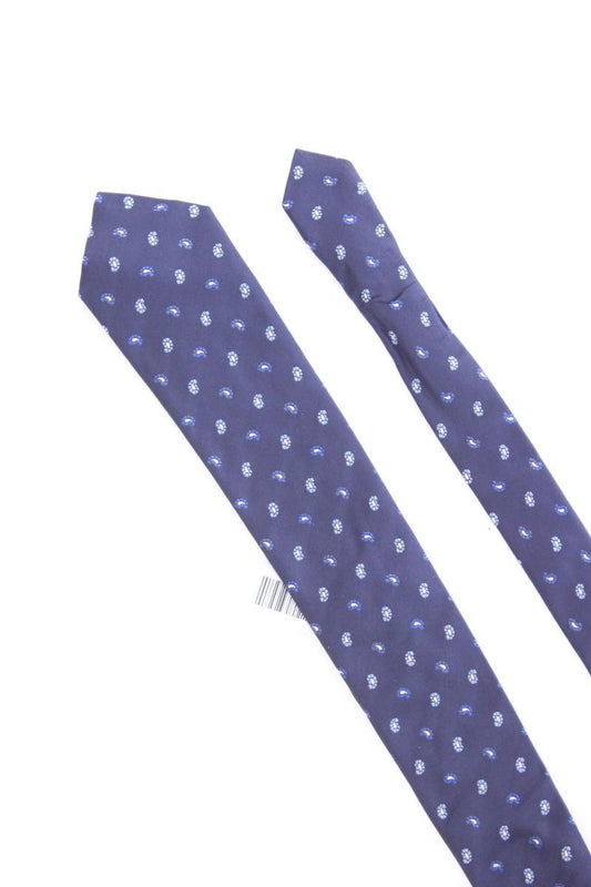 Jacques Britt Krawatte für Herren blau aus Seide