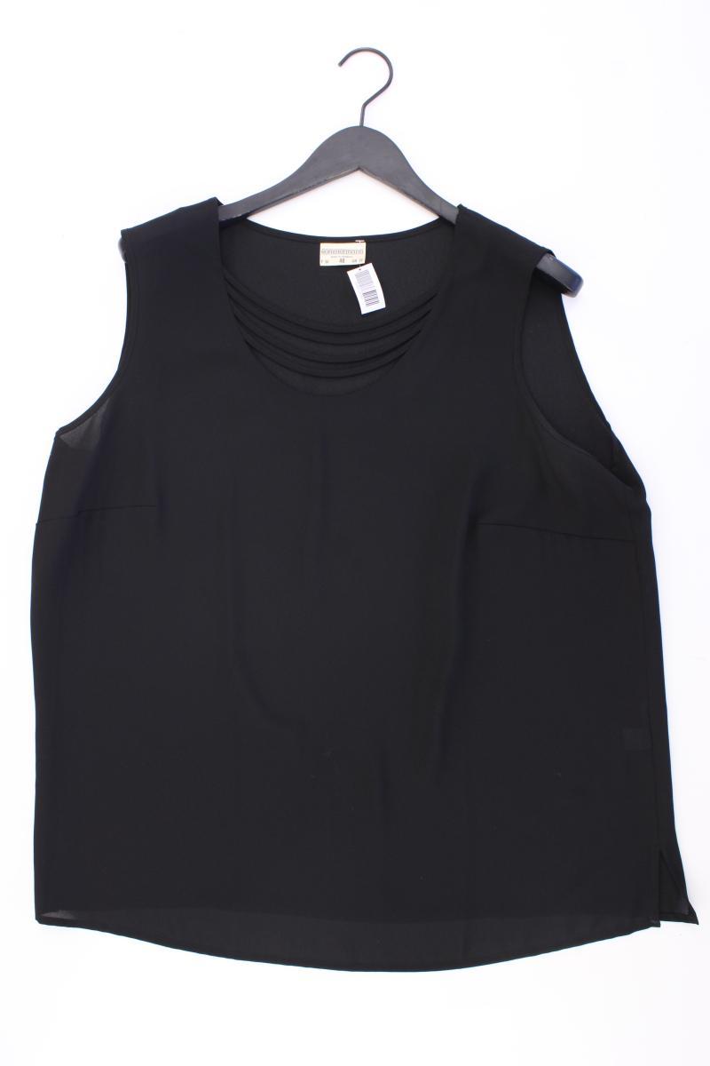 Sommermann Ärmellose Bluse Gr. 48 schwarz aus Polyester