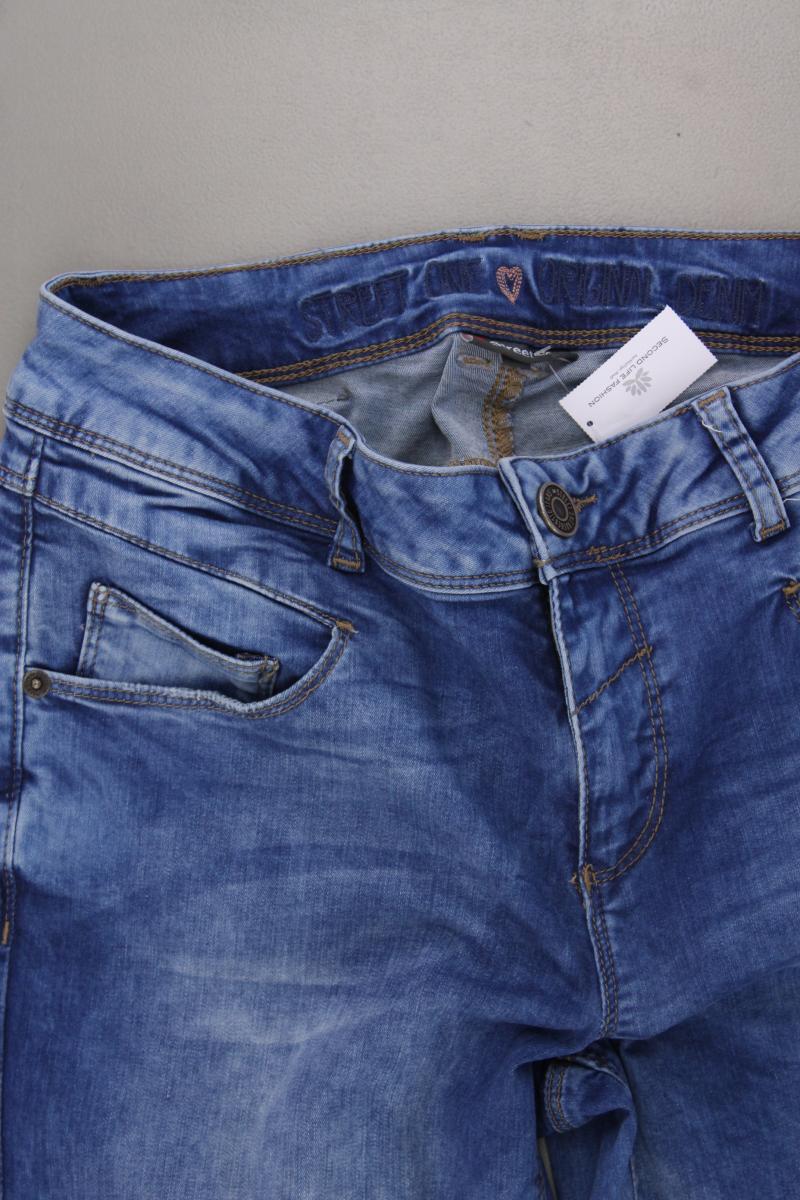 Street One Skinny Jeans Gr. W28 blau aus Baumwolle