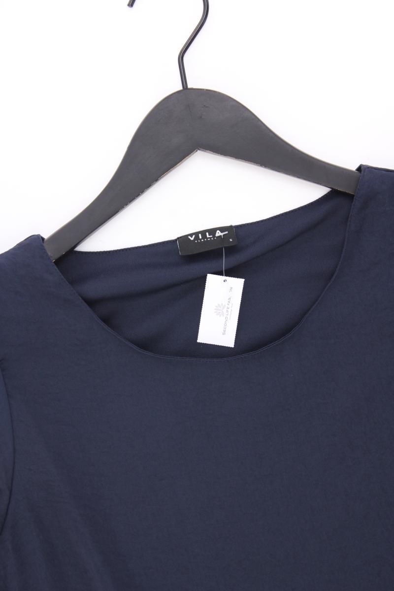 Vila Kurzarmkleid Gr. S blau aus Polyester