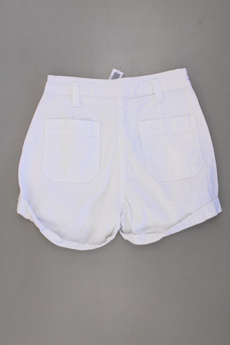 Bershka Hotpants Gr. 32 weiß aus Baumwolle