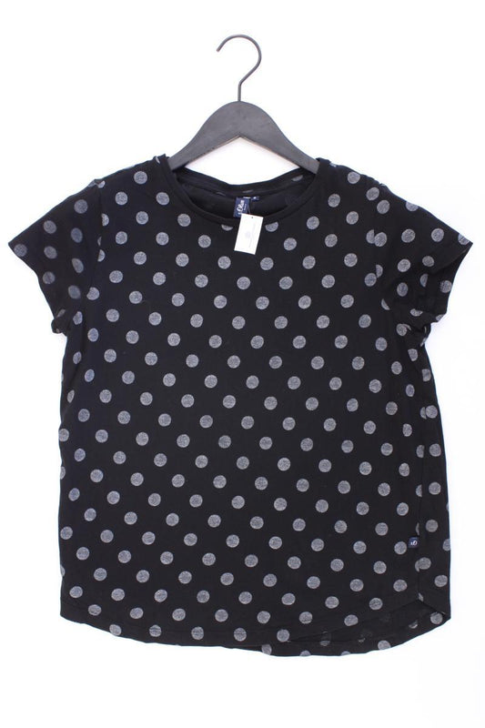 s.Oliver T-Shirt Gr. S gepunktet Kurzarm schwarz