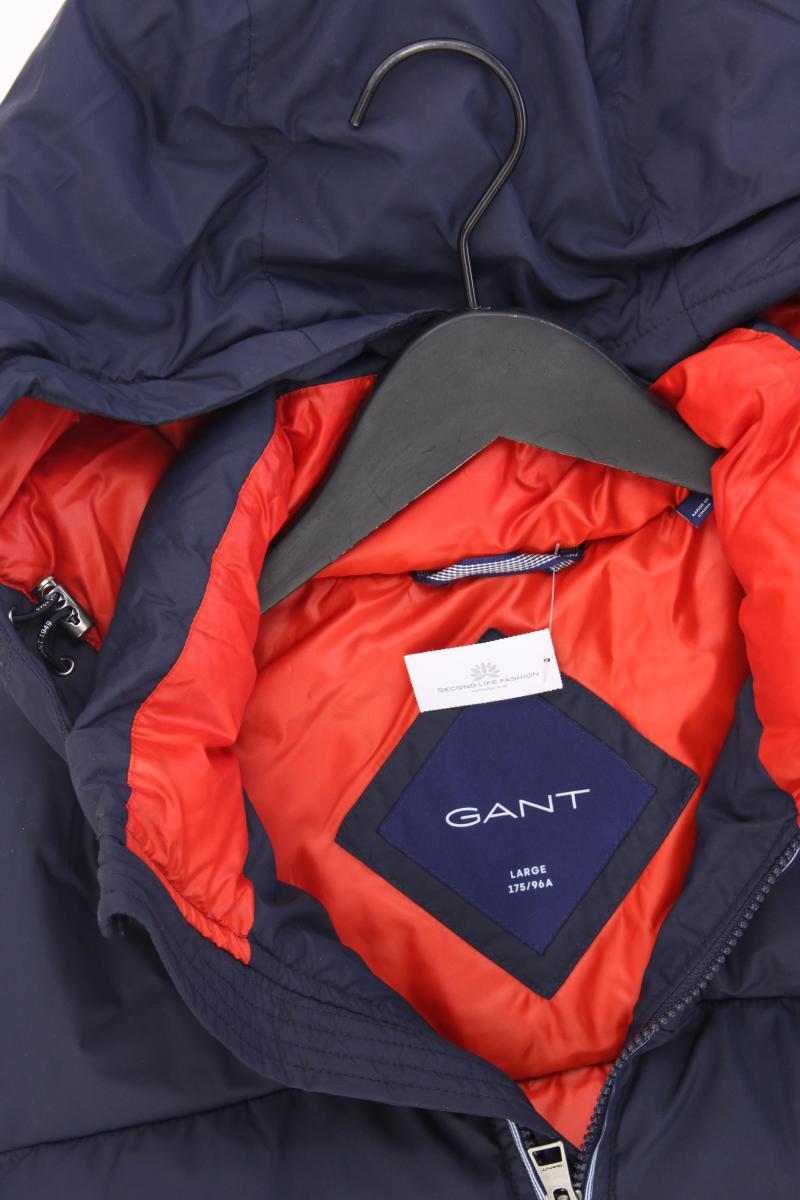 Gant Steppweste für Herren Gr. L neuwertig blau aus Polyester