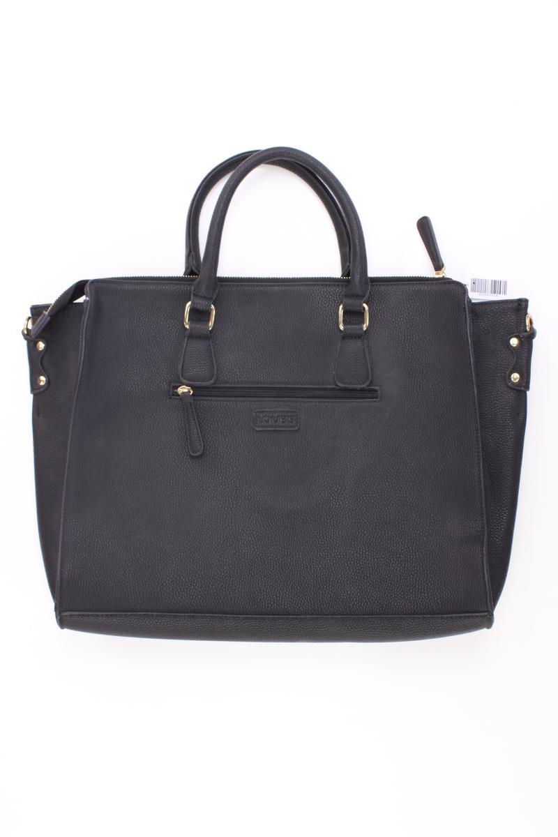 Loubs Henkeltasche schwarz aus Kunstleder