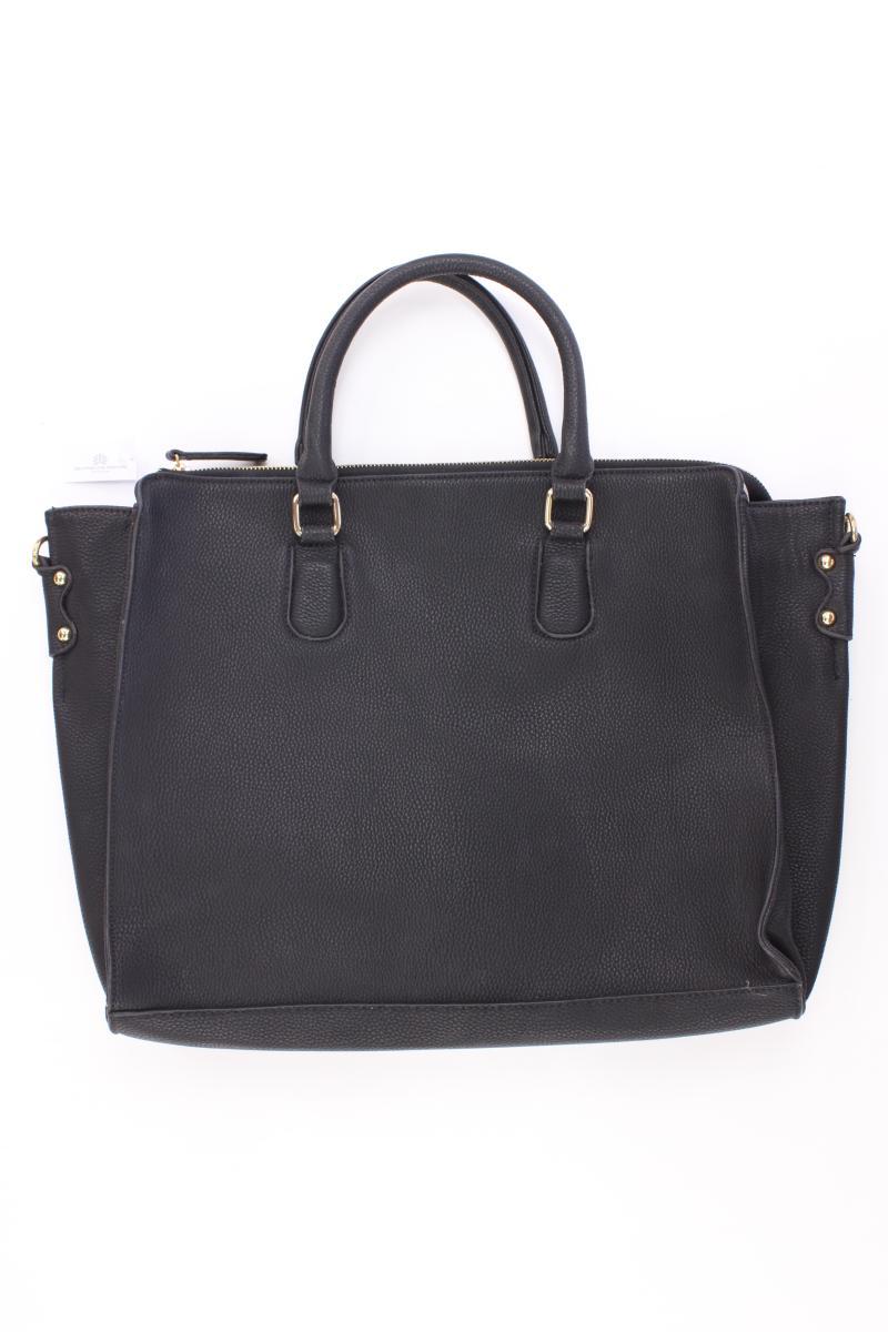 Loubs Henkeltasche schwarz aus Kunstleder