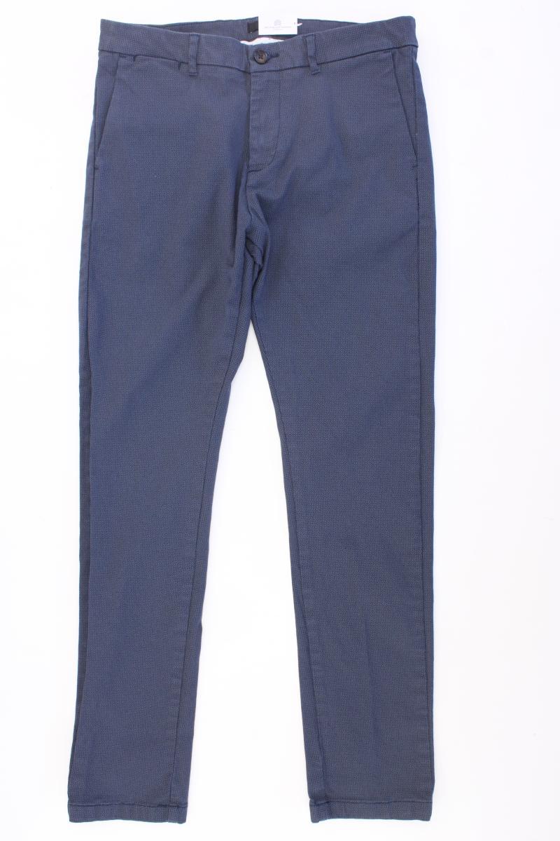 WE Fashion Chinohose für Herren Gr. W33/L32 blau aus Baumwolle