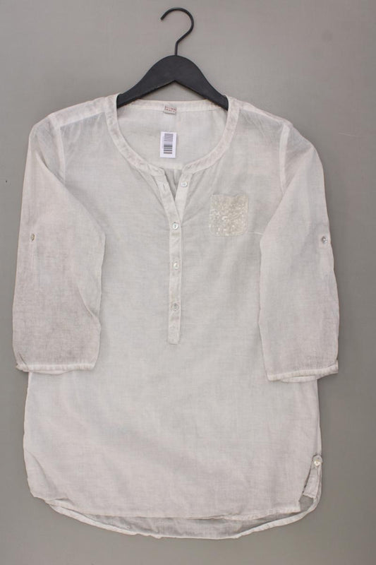 s.Oliver Classic Bluse Gr. 34 3/4 Ärmel mit Pailletten grau
